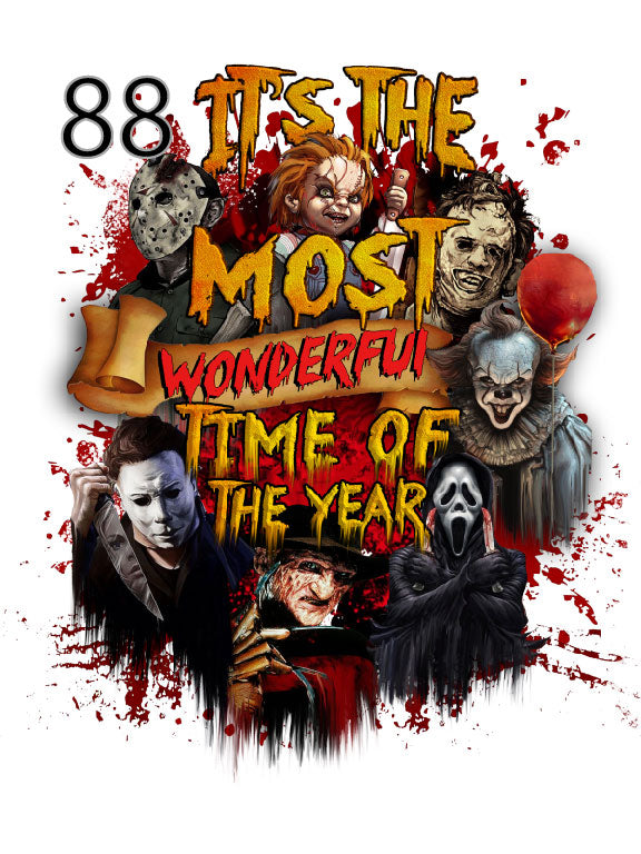 HALLOWEEN THEMED - READY TO PRESS, FULL COLOR DTF TRANSFERS